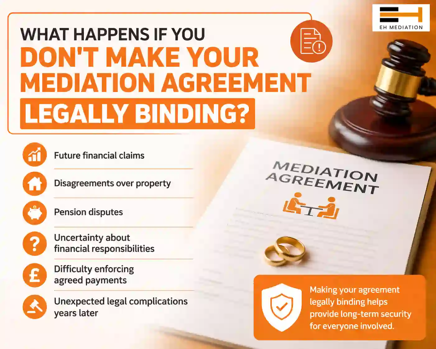 What Happens If You Don't Make Your Mediation Agreement Legally Binding Peterborough?